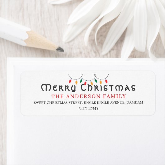 Christmas Elegant Simple Return Address (Insitu)