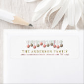 Christmas Elegant Simple Return Address (Insitu)