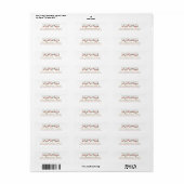 Christmas Elegant Simple Return Address (Vorne)