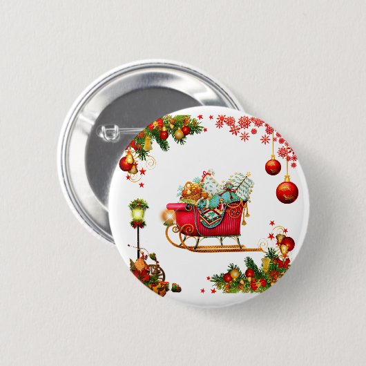 Christmas Elemente Button (Vorne & Hinten)