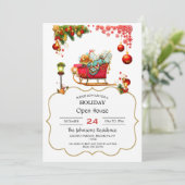 Christmas Elemente Einladung (Stehend Vorderseite)