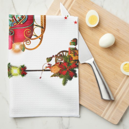 Christmas Elemente Geschirrtuch (Viertel Falte)