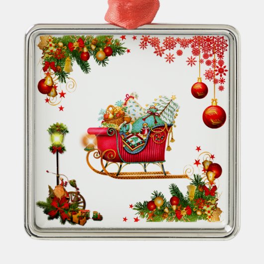 Christmas Elemente Ornament Aus Metall (Vorne)