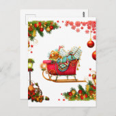 Christmas Elements Postkarte (Vorne/Hinten)