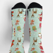 Christmas Elements Reindeer Elves  Socken (Oben)
