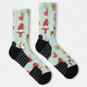 Christmas Elements Reindeer Elves  Socken (Rechts)