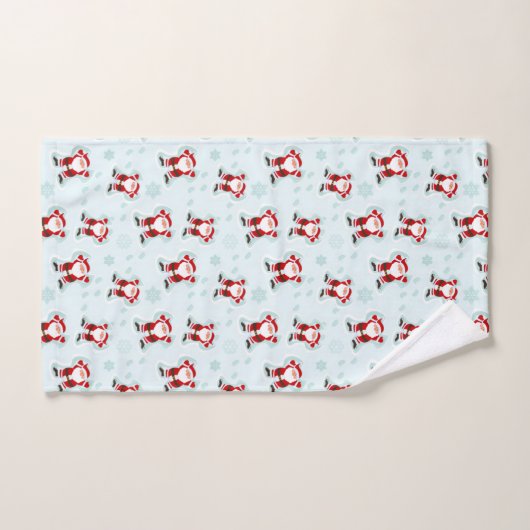 Christmas Elements Santa Claus Badhandtuch Set (Handtuch)