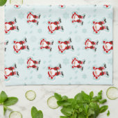 Christmas Elements Santa Claus Geschirrtuch (Gefaltet)