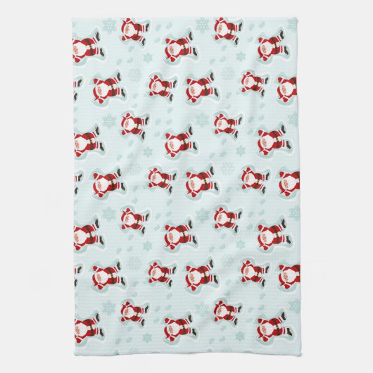 Christmas Elements Santa Claus Geschirrtuch (Vertikal)