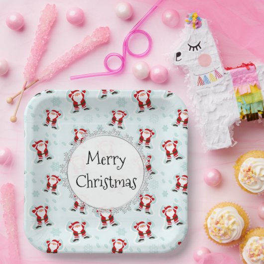 Christmas Elements Santa Claus Pappteller (Party)
