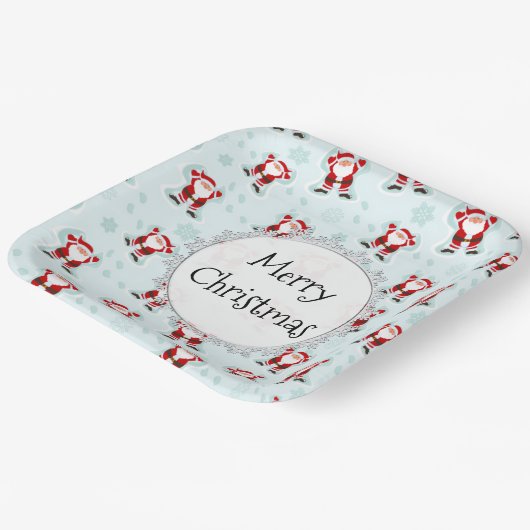 Christmas Elements Santa Claus Pappteller (Gewinkelt)