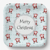 Christmas Elements Santa Claus Pappteller (Vorderseite)