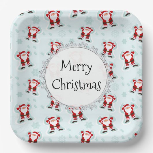 Christmas Elements Santa Claus Pappteller (Vorderseite)