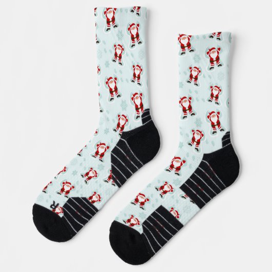 Christmas Elements Santa Claus Socken (Links)