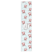Christmas Elements Santa Claus Table Runner Kurzer Tischläufer (Vorderseite)