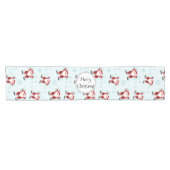 Christmas Elements Santa Claus Table Runner Kurzer Tischläufer (Horizontal)