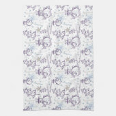 Christmas Elements Snowman Sketch Geschirrtuch (Vertikal)