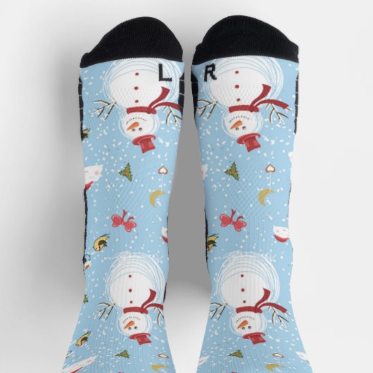 Christmas Elements Snowman Socken (Oben)