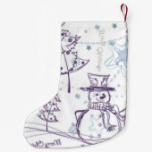 Christmas Elements Winter Snowman Sketch Kleiner Weihnachtsstrumpf (Rückseite)