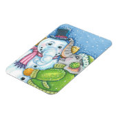 CHRISTMAS ELEPHANT GEBÄUDE NIEDLICH PACHYDERM SNOW MAGNET (Linke Seite)