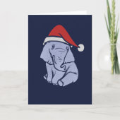 Christmas Elephant Karte (Vorderseite)