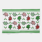 Christmas Elephant Kitchen Towel Geschirrtuch (Horizontal)