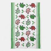 Christmas Elephant Kitchen Towel Geschirrtuch (Vertikal)