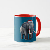 Christmas Elephant Mug Tasse (VorderseiteRechts)