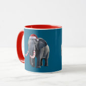 Christmas Elephant Mug Tasse (Vorderseite Links)