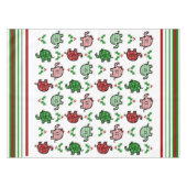 Christmas Elephant Pattern Tablecloth Tischdecke (Vorderseite (Horizontal))