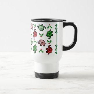 Christmas Elephant Thermal Tumbler Reisebecher