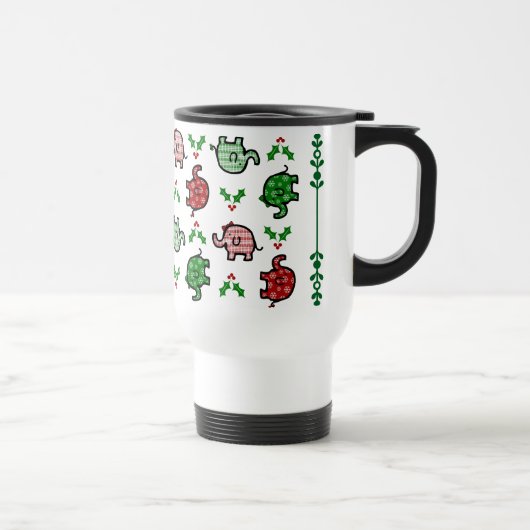 Christmas Elephant Thermal Tumbler Reisebecher (Rechts)