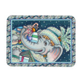 CHRISTMAS ELEPHANT, TRUNKFUL VON GIFTS UND GUTER K MAGNET (Horizontal)