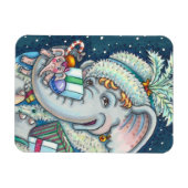 CHRISTMAS ELEPHANT, TRUNKFUL VON GIFTS UND GUTER K MAGNET (Horizontal)