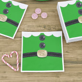 Christmas Elf Anzug Belt Grünbuch Napkins Serviette