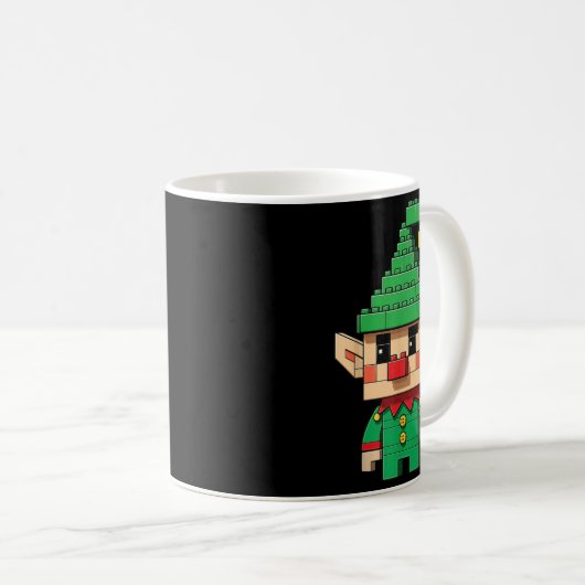 Christmas Elf Block Gebäude Builder Brick Master Kaffeetasse (VorderseiteRechts)