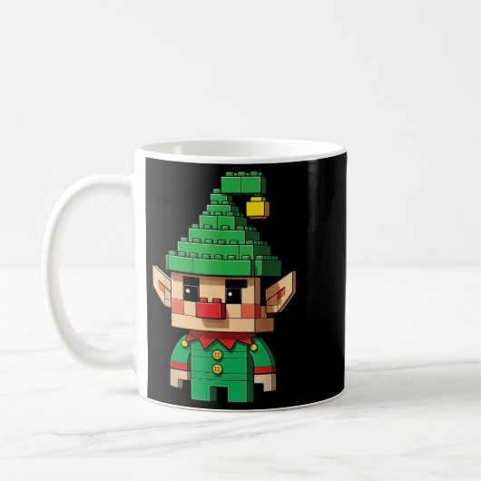 Christmas Elf Block Gebäude Builder Brick Master Kaffeetasse (Links)