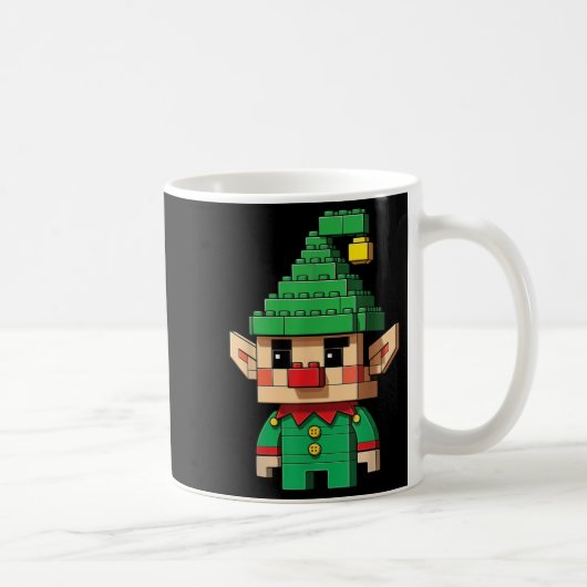 Christmas Elf Block Gebäude Builder Brick Master Kaffeetasse (Rechts)