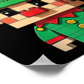 Christmas Elf Block Gebäude Builder Brick Master Poster (Ecke)