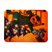 Christmas Elf Cat Magnet (Horizontal)