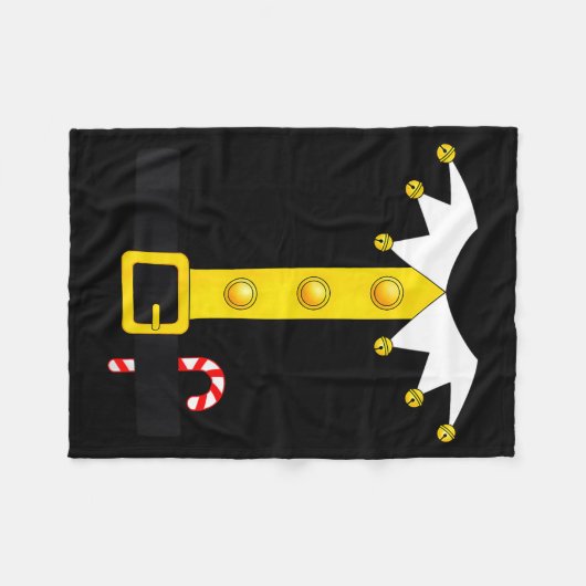 Christmas Elf Costume  Fleecedecke (Vorderseite (Horizontal))