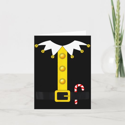 Christmas Elf Costume Karte (Vorderseite)