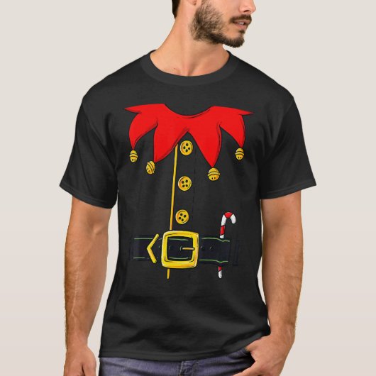 Christmas Elf Costume  Xmas Holiday T-Shirt (Vorderseite)