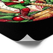 Christmas Elf Cricket  Poster (Ecke)