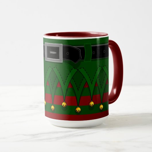 Christmas Elf Cups Niedlich Holiday Elf Tasse (VorderseiteRechts)