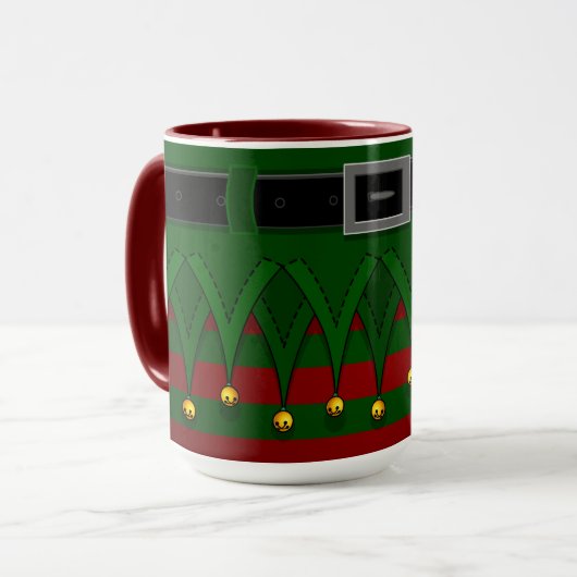 Christmas Elf Cups Niedlich Holiday Elf Tasse (Vorderseite Links)
