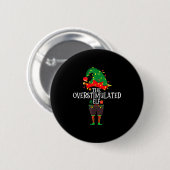 Christmas Elf Family Matching Group The Elf Overst Button (Vorne & Hinten)