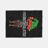 Christmas Elf Family Matching Group The Elf Overst Fleecedecke (Vorderseite (Horizontal))