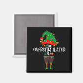 Christmas Elf Family Matching Group The Elf Overst Magnet (Vorderseite/Rückseite)