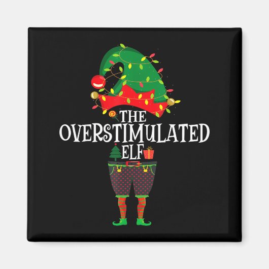 Christmas Elf Family Matching Group The Elf Overst Magnet (Vorne)
